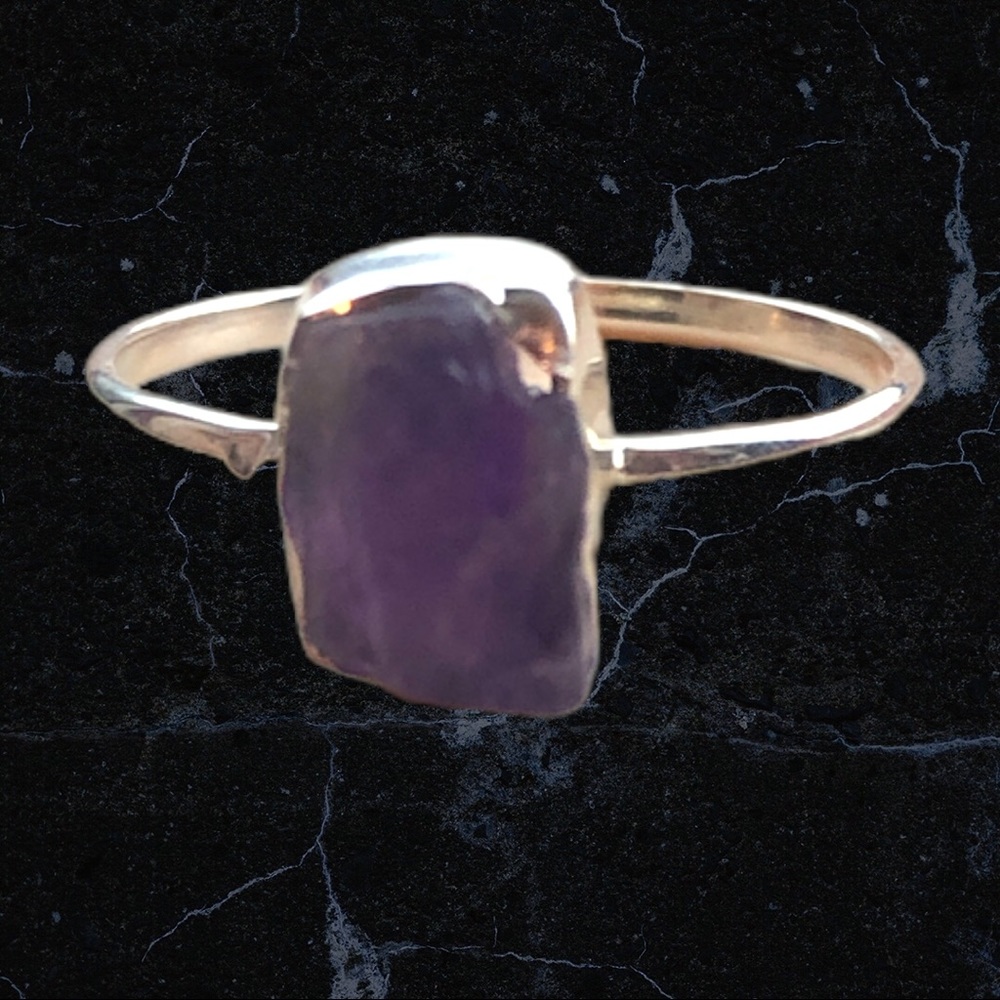 New Amethyst Sterling Silver Ring